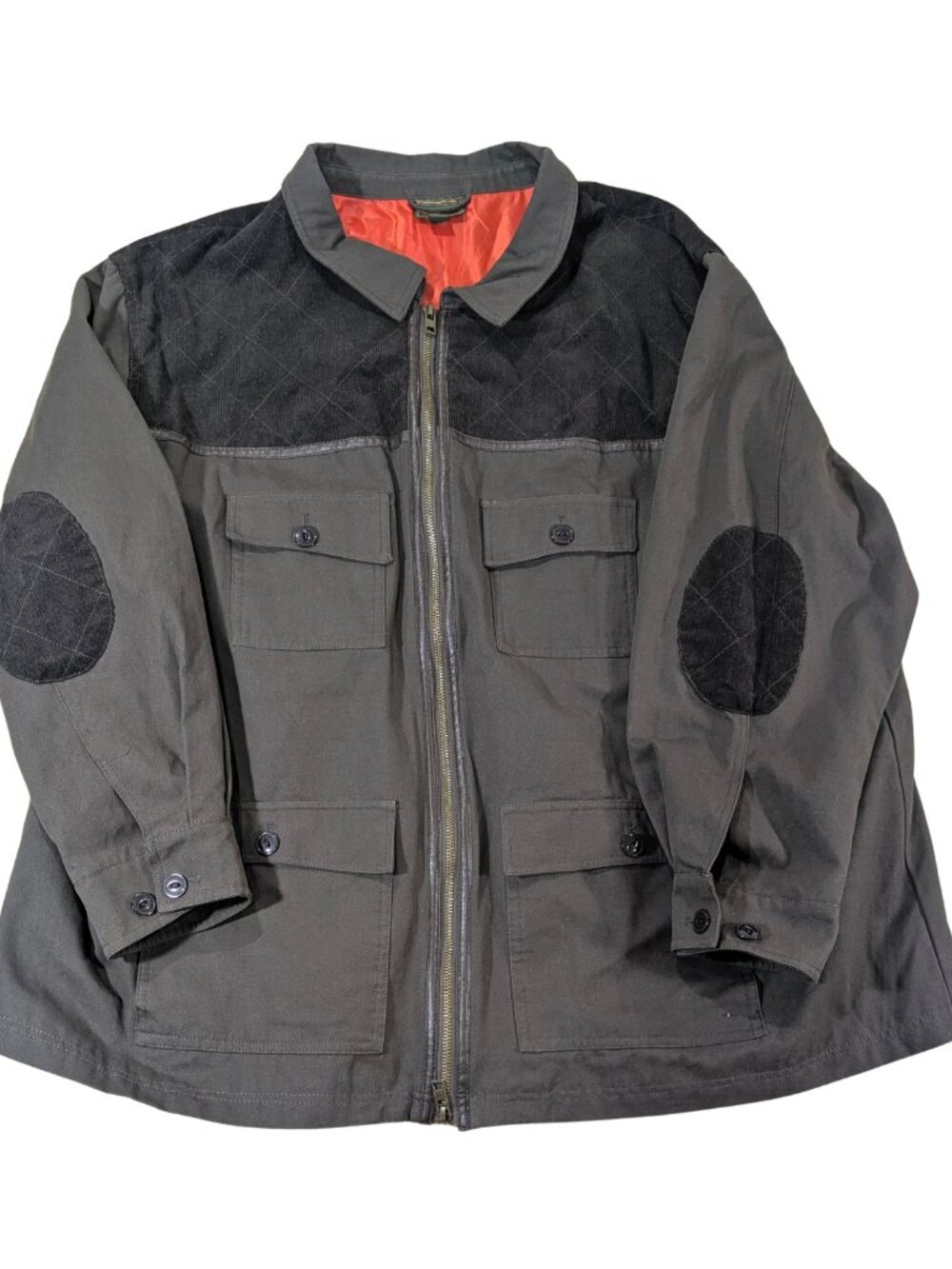 Boulder Creek Mens 5XL Big Canvas Barn Field Jacket Quilted Corduroy Yoke